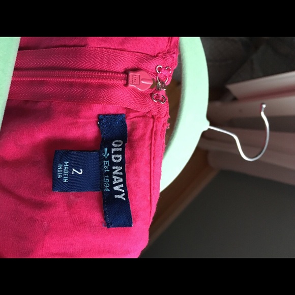 Knee Length Pink Eyelet Dress - Picture 3 of 3